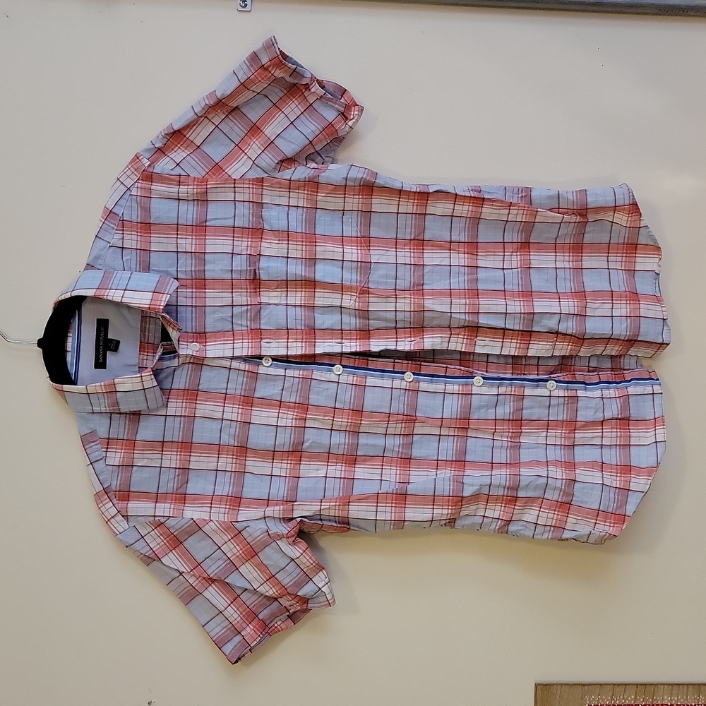 Banana Republic Checkered Button Up